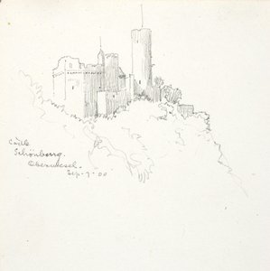 Castello di Schönburg, Oberwesel da George Elbert Burr