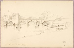 Vecchio ponte sul Dee, Chester da George Elbert Burr