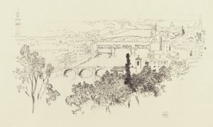 Schizzo di Firenze da George Elbert Burr