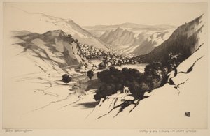 Valle del Lledr, Galles settentrionale (n. 1) da George Elbert Burr