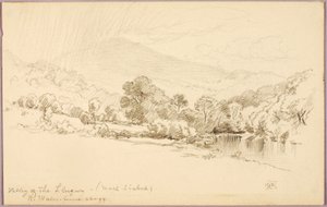 Valle del Llugwy (Moel Siabod), Galles settentrionale da George Elbert Burr