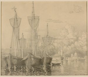 Barche da pesca a Venezia da George Elbert Burr