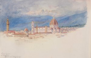 Vista da S. Miniato, Firenze, 1900 da George Elbert Burr