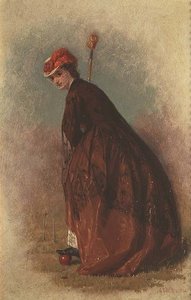 Il giocatore di croquet da George Elgar Hicks