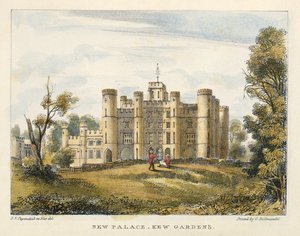 Nuovo Palazzo, Kew Gardens, tavola 1 da Kew Gardens: Una Serie di Ventiquattro Disegni su Pietra, inciso da Charles Hullmandel (1789-1850) pubblicato nel 1820 da George Ernest after Papendiek