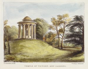Tempio del Sole, Arboretum, Kew Gardens, tavola 20 da Kew Gardens: Una serie di ventiquattro disegni su pietra, incisa da Charles Hullmandel da George Ernest after Papendiek