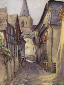 Una vecchia strada a St Goar da George Franck Nicholls