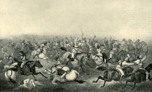 Carica del cavallo di Hodson a Rhotuck da George Francklin Atkinson