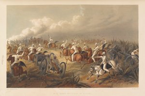 Artiglieria a cavallo in azione, circa 1857
