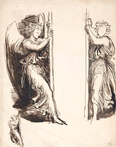 Studi per gli Angeli nella Corte della Morte da George Frederic Watts