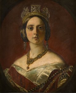 Ritratto della Regina Vittoria, da giovane (1819-1901), c.1843-1901