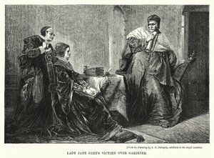 La vittoria di Lady Jane Grey su Gardiner da George Frederick Folingsby