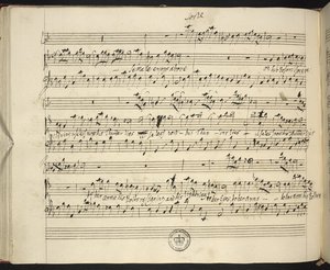 Partitura autografa di Semele di Handel da George Frederick Handel