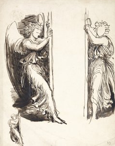 Studi per Angeli in The Court of Death da George Frederick Watts
