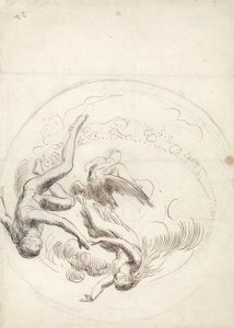 Studio per una decorazione circolare del soffitto da George Frederick Watts