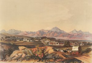Somerset, comprendente le fattorie di Hottentot Holland e il villaggio di Somerset-West da George French Angas