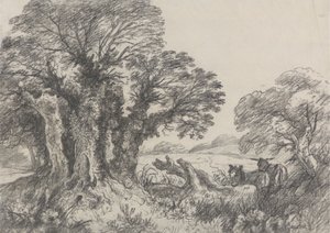 Paesaggio con asini da George Frost