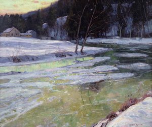 Silenzio e luce della sera (olio su tela)