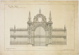New College Oxford: Proposta di cancelli e ringhiere per l