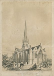 Stafford - Chiesa di Santa Maria, c.1841 da George Gilbert Scott