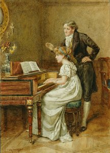 Il maestro di musica da George Goodwin Kilburne