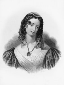 Inez, illustrazione per Il pellegrinaggio di Childe Harold, poema narrativo di George Gordon Byron (1788-1824), incisione da George Gordon Byron