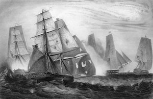 Comportamento intrepido del Capitano Charles Napier, 15 aprile 1809 c. 1857 da George Greatbatch