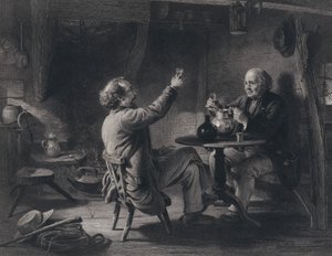 Illustrazione per Auld Lang Syne di Robert Burns (incisione) da George Harvey