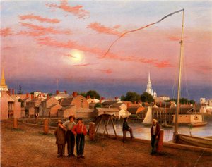 Newport, fine della giornata, 1851 da George Harvey