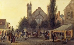 Crepuscolo, Chiesa di San Tommaso, New York, c.1835