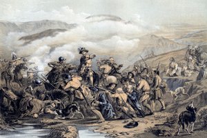 La battaglia di Drumclog, 1679 XIX secolo da George Harvey