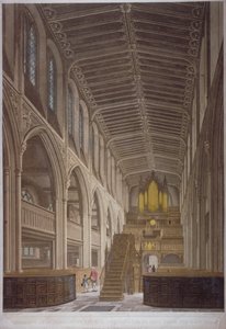Interno della Chiesa di Santa Margherita, Westminster, Londra, 1804 da George Hawkins