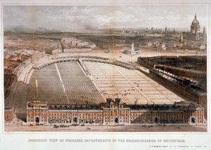 Mercato di Smithfield, Città di Londra da George Hawkins