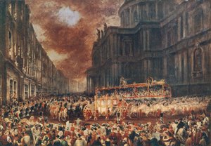 Prima visita di stato della Regina Vittoria alla Città di Londra, 1837 da George Hayter