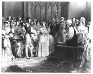 Matrimonio della Regina Vittoria (1819-1901) e del Principe Alberto (1819-61) a St. James