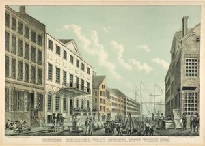 Edificio Tontine, Wall Street, N.Y., 1797 da George Hayward
