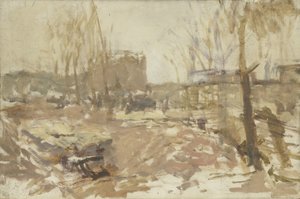 Cantiere in De Clercqstraat da George Hendrik Breitner