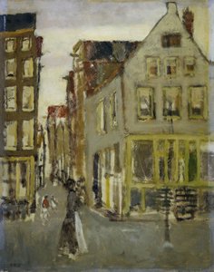 Il Lauriergracht presso la Tweede Laurierdwarsstraat da George Hendrik Breitner