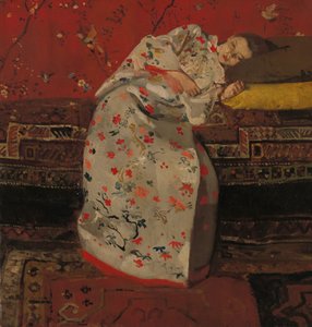 Olandese: Meisje in witte kimono Ragazza in kimono bianco da George Hendrik Breitner