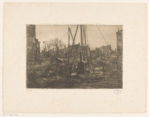 Palificazioni in Raadhuisstraat ad Amsterdam da George Hendrik Breitner