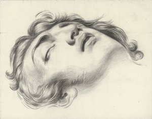 Testa di un uomo morente
