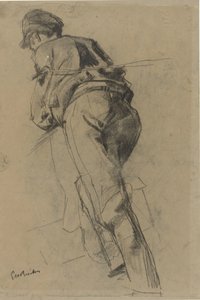 Uomo che cammina in avanti tirando da George Hendrik Breitner