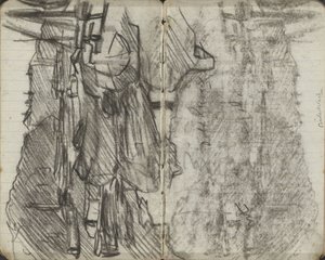 Navi alla Binnenkant e alla Vecchia Waal ad Amsterdam da George Hendrik Breitner