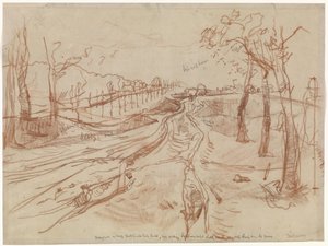 Schizzo di una strada di campagna da George Hendrik Breitner