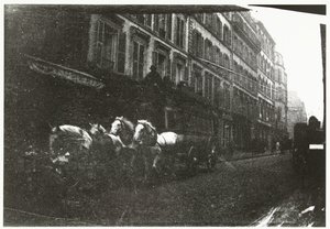 Veduta di strada con cavalli e carrozza a Parigi da George Hendrik Breitner