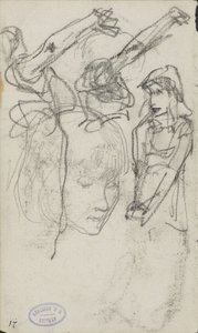 Foglio di studio con donne da George Hendrik Breitner