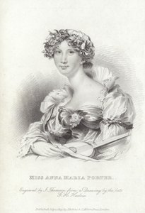 Anna Maria Porter, poetessa e romanziera inglese da George Henry (after) Harlow