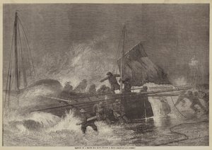 Varo di uno yawl del Mare del Nord durante una tempesta da George Henry Andrews