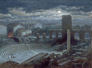 Il Teatro Romano, Arles, al chiaro di luna