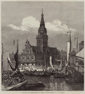 Municipio e mercato del burro ad Alkmaar, Olanda del Nord